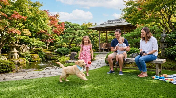 子どもやペットに安全な人工芝の選び方｜素材・水はけ・クッション性で比較
