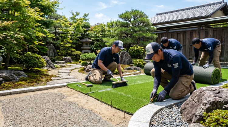 人工芝施工の全工程を解説｜見積もりから完工まで安心ガイド