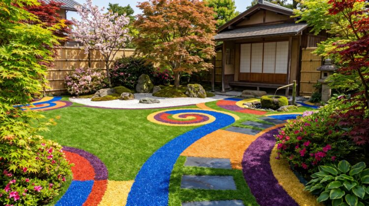 カラー人工芝でお庭をおしゃれにアレンジ｜5色展開で叶える理想の空間