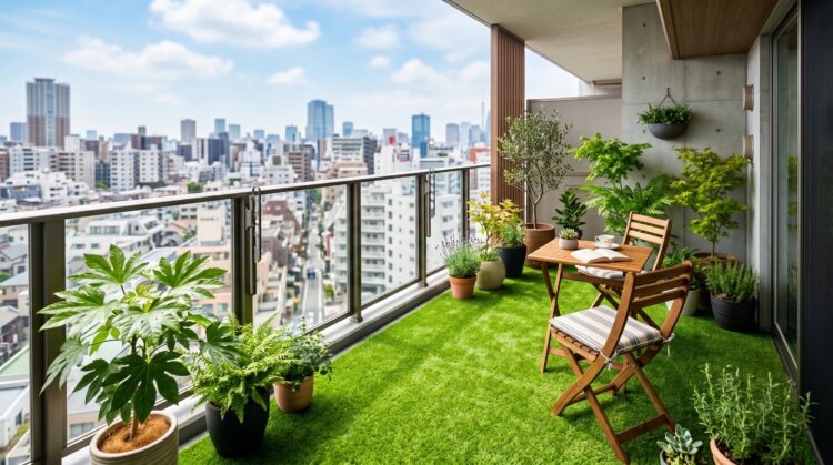 ベランダ・屋上に人工芝を敷く際のポイント｜水はけ・固定・素材選びを徹底解説