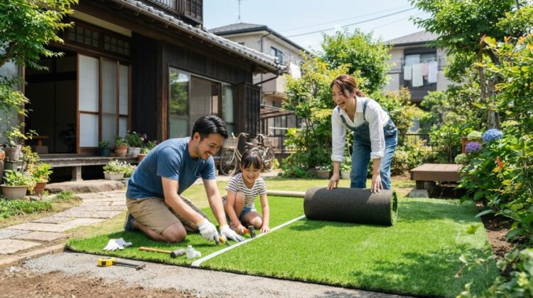 夏休み人工苝DIYを成功させる7ステップ｜暑さ対策と施工の完全ガイド
